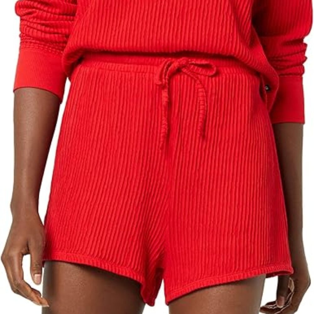 Size S EleVen by Venus Williams In Bloom Lounge Shorts Women's, Candy Red